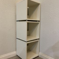 White Stackable Shelves Cubby