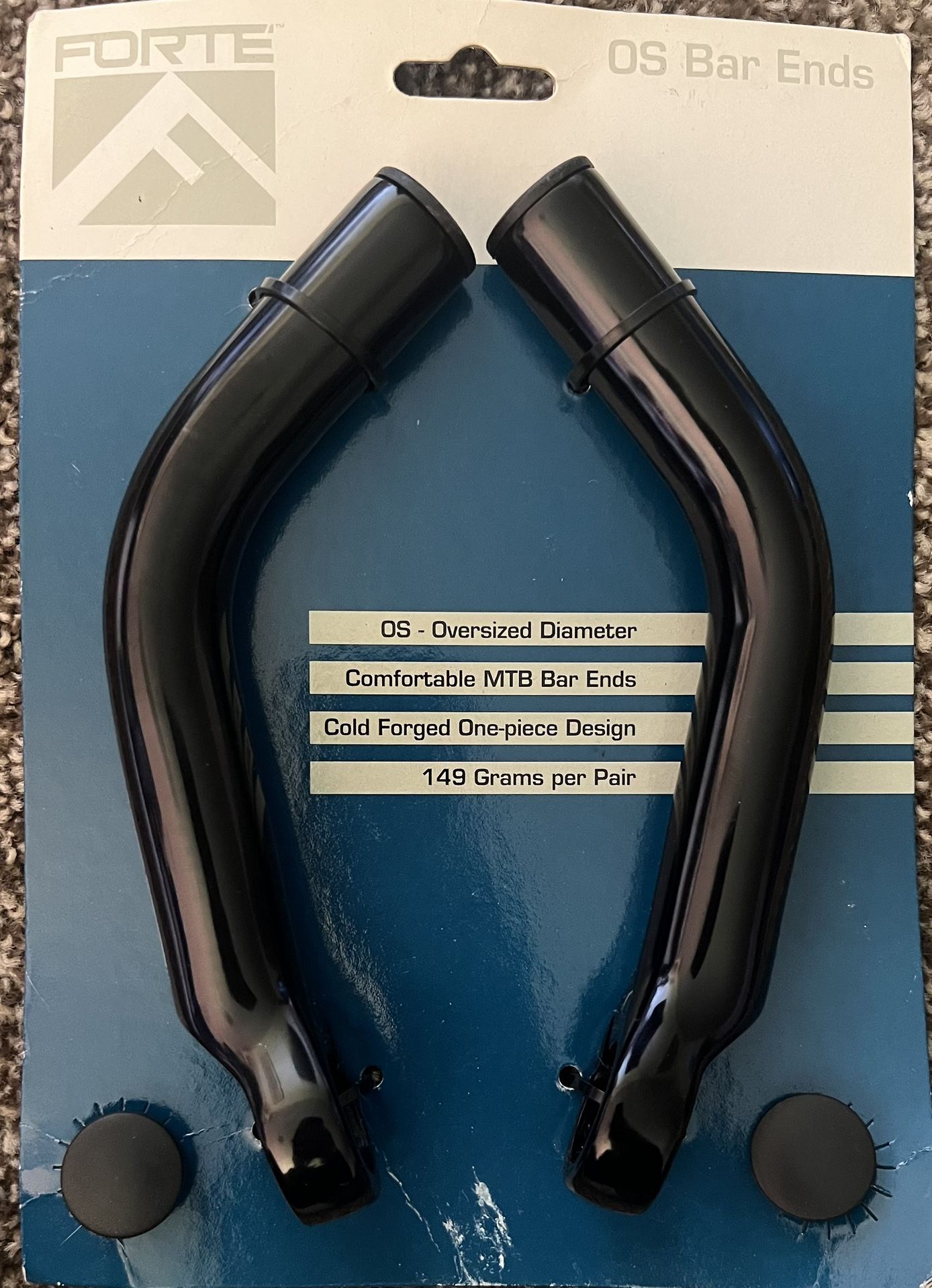 NEW Forte OS Bar Ends for Bicycle / Mountain Bike Handlebars