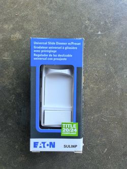 Eaton Slide Dimmers new! 21 available