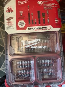 Milwaukee SHOCKWAVE 90-Piece Impact Driver Bit Set with PACKOUT Organizer