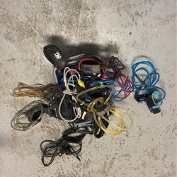 Bunch Of Surfboard Leashes 