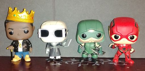 "Funko Pops" Biggie, Invisible Man, Green Arrow & The Flash 