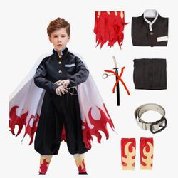 Kids Rengoku Costume Size Small 