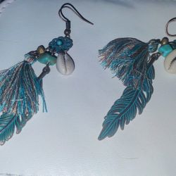 Earring Hand Made Turquoise Indian Jewelry 