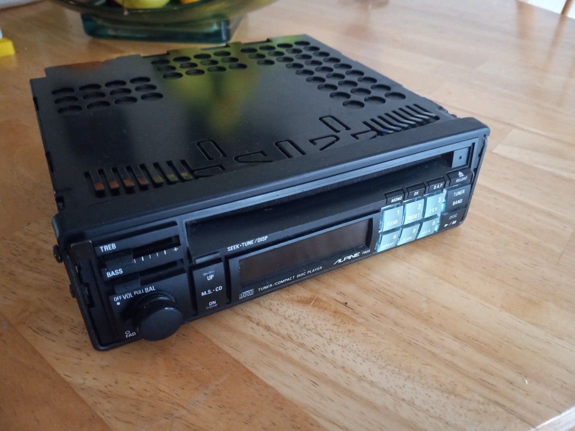 Alpine 7905 Pull Out Cd Player Old School