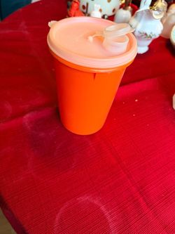 Vintage Orange Tupperware Pour Container – $8