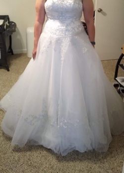 WEDDING DRESS AND SLIP