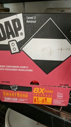 DAP smart bond subfloor adhesive