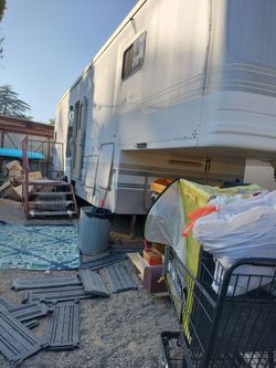 96 Havcan fifth wheel travol  trailer