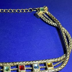 Napier Rainbow Choker Necklace 
