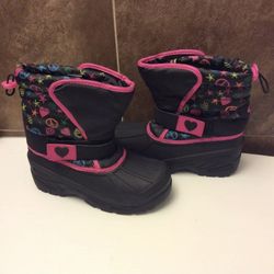 Athletech Girl’s Water Proof Rain/snow Boot Size2