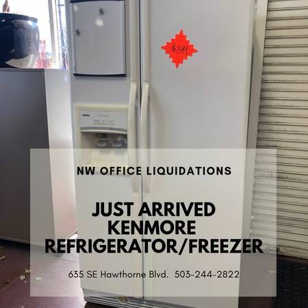 Used Kenmore Refrigerator with in door Ice Maker and Water Dispenser $399