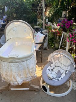 Baby Electric Rocker and Bassinet $50 for both