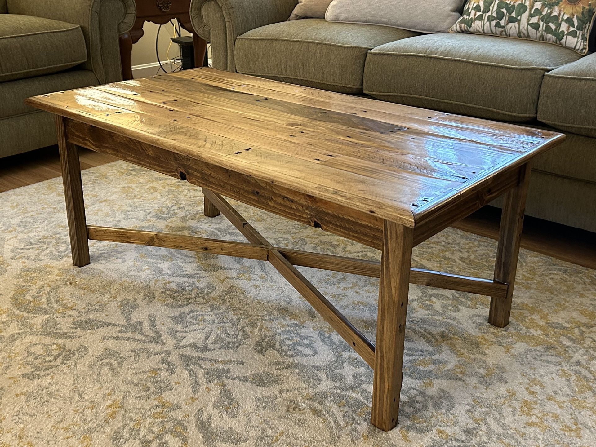 Repurposed Pallet Wood Coffee Table and End Table Set