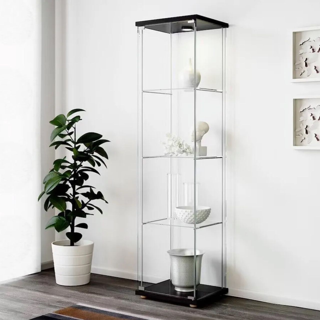 IKEA デトルフ　⑦ IKEA Detolf Glass cabinet for Sale in Mckinney, TX - OfferUp