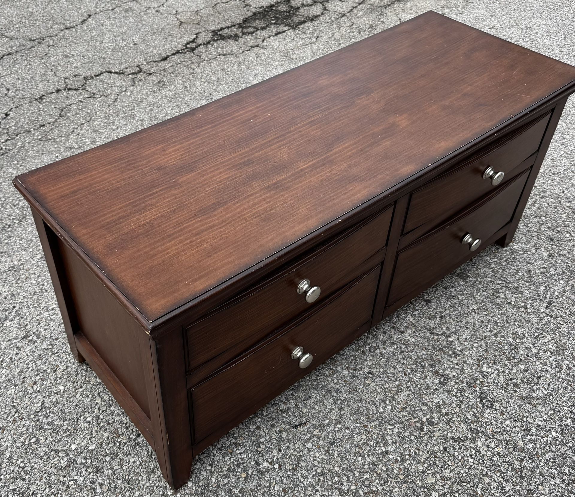 48” Cedar-Lined Storage Bench Chest – Faux Drawer Front