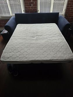 Blue Queen Size Sofa Bed