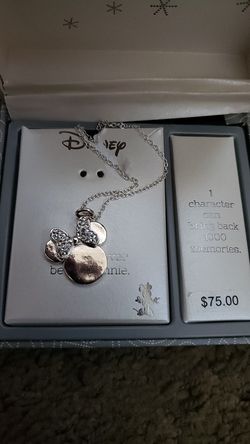 Minnie mouse charm necklace