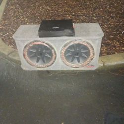 2 Kicker 12z In A Jl Audio Box With 3000 Watt Amp