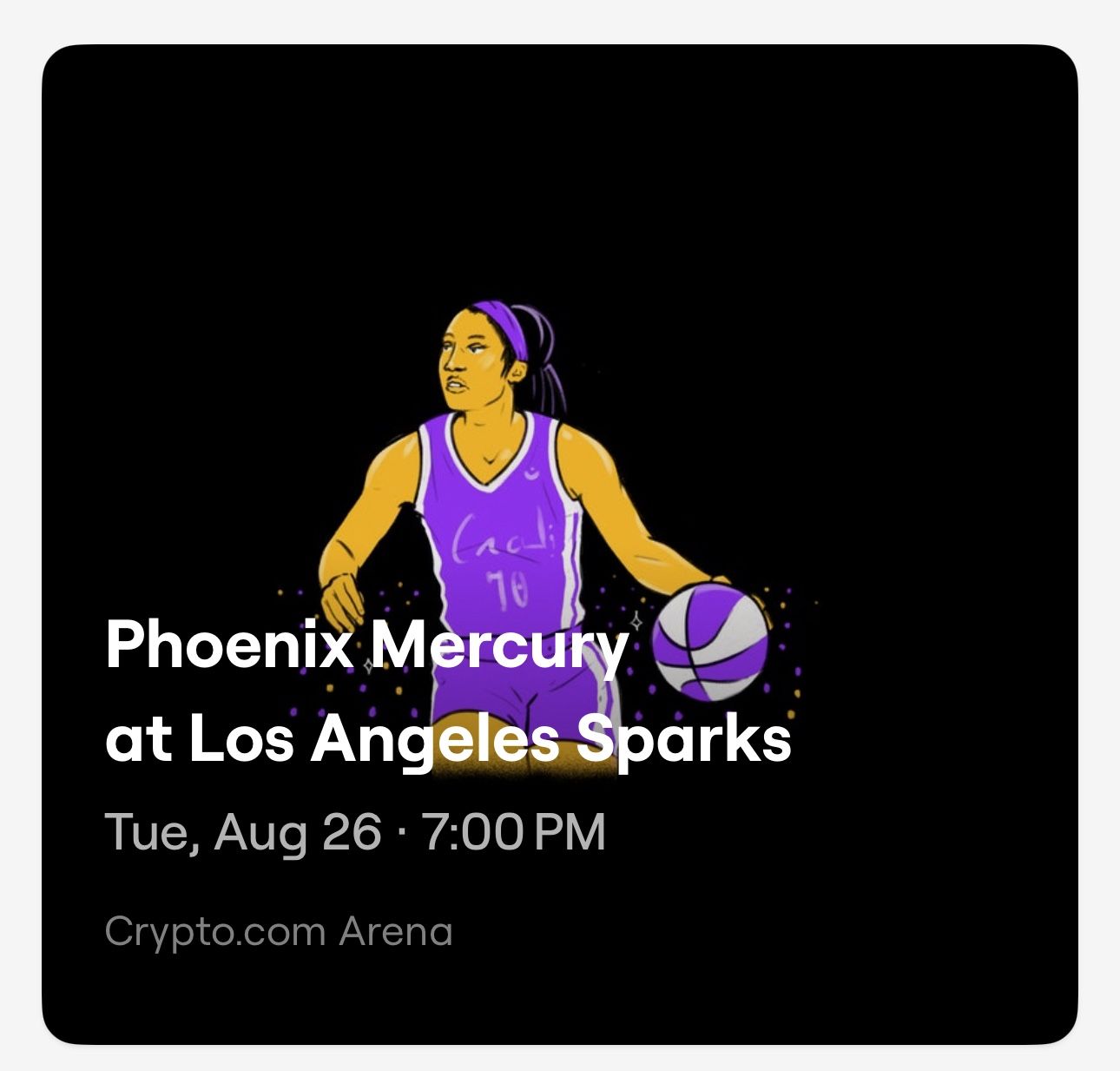 LA Sparks Vs Phx Mercury 