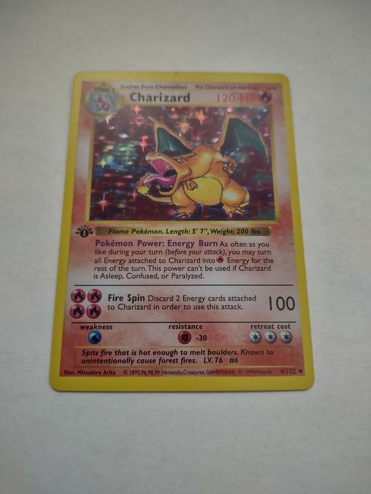 First Edition Shadowless Charizard 