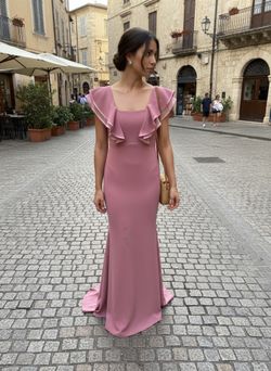 Vestido Rosa De Noche 