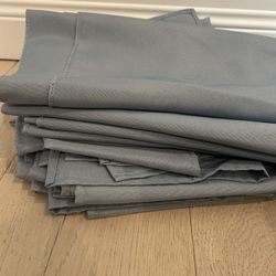 20 Dusty Blue Napkins & 5 Table Runners 