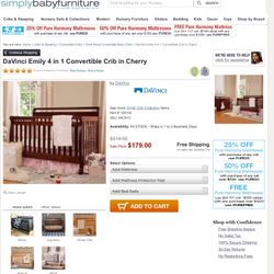 DaVinci Emily 4 In 1 Convertible Crib in Cherry Wood
