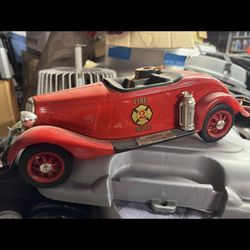 Vintage Jim Bean Decanter Fire Chief Truck Decanter  