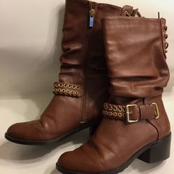 Thalia Sodi Jannice Women's Boots Brown Size 8