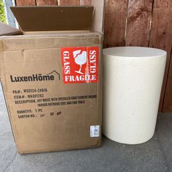 White Speckled Side Table