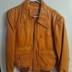 Vintage Leather Jacket Size 40
