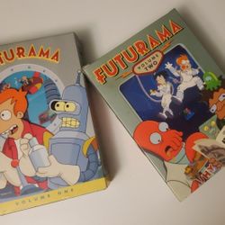 Futurama Volumes One & Two Cartoon Animated DVD Comedy Sitcom Season 1 + 2