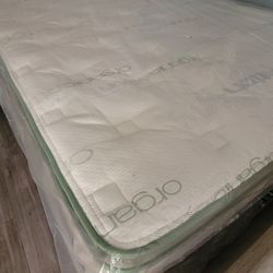 14in queen Organic Hybrid gel pillowtop matres.colchon...
