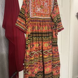 Used Afghani Dress For Women It’s Very Beautiful And Good Quality For $40