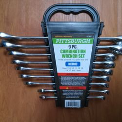 Wrench Set. Metric 9pc. Pittsburgh