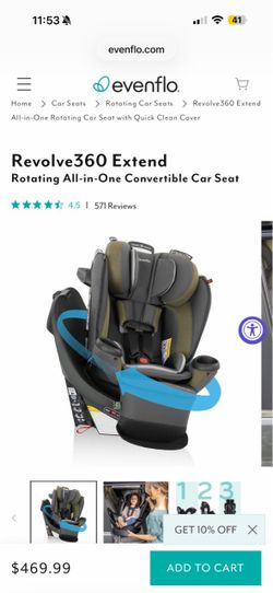 Evenflo Revolve360 Extend Convertible Car Seat