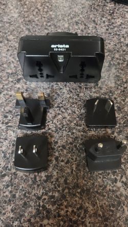 Various Outlet Adapters EU. US. UK.