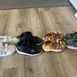 Girls Toddlers Sz 3 Shoes (keens, Jordans,adidas, Vans)