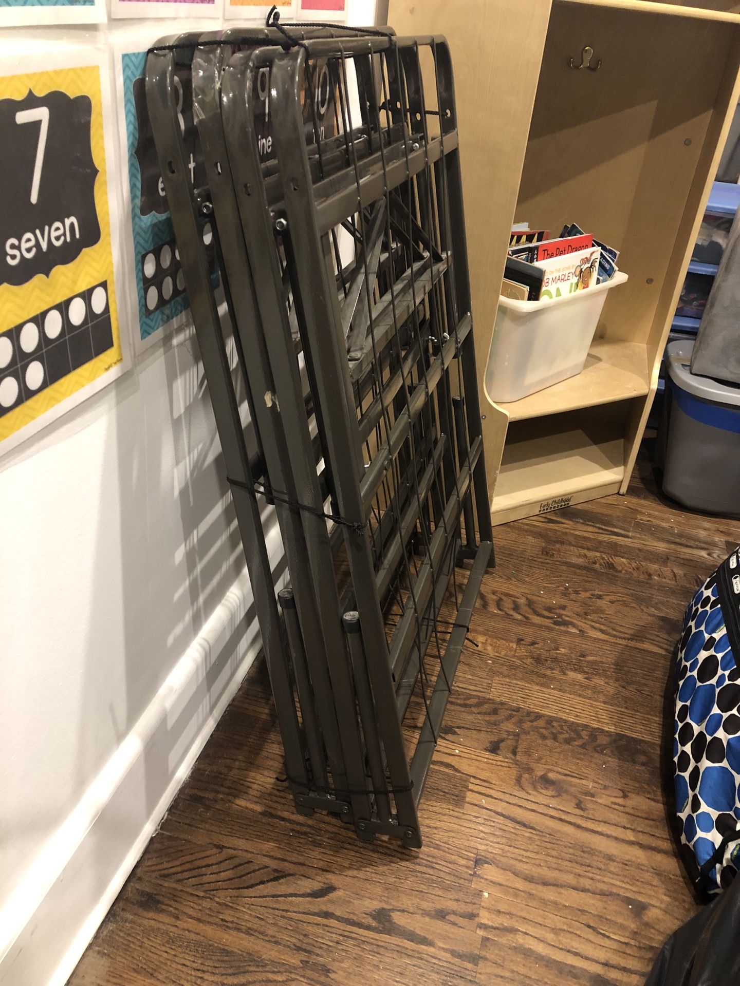 Bed frame foldable with storage