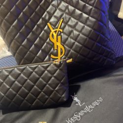 Ysl Big Purse  with wallet and dust bag
