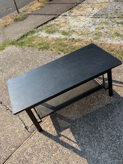 Black coffee table
