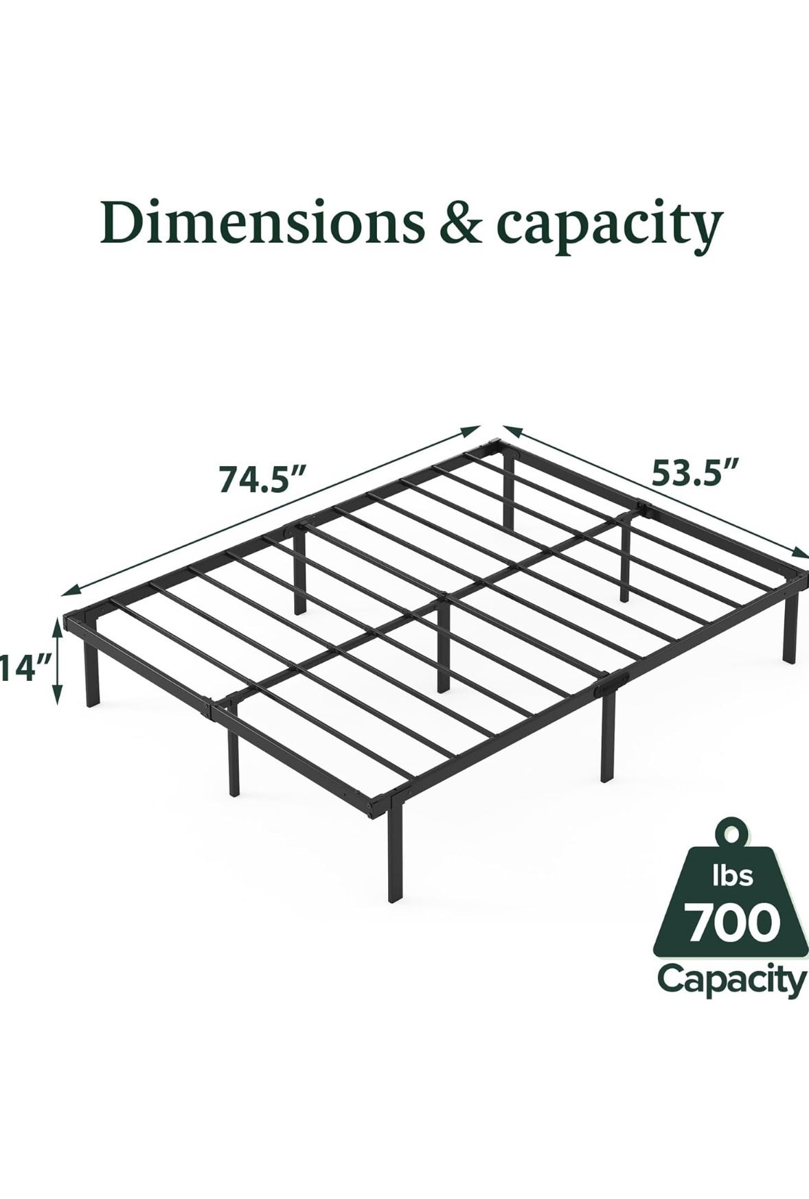 Full Bed Frame And Mattress