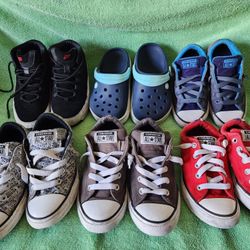 Boys Shoes Lot 6 Pairs Size 2
