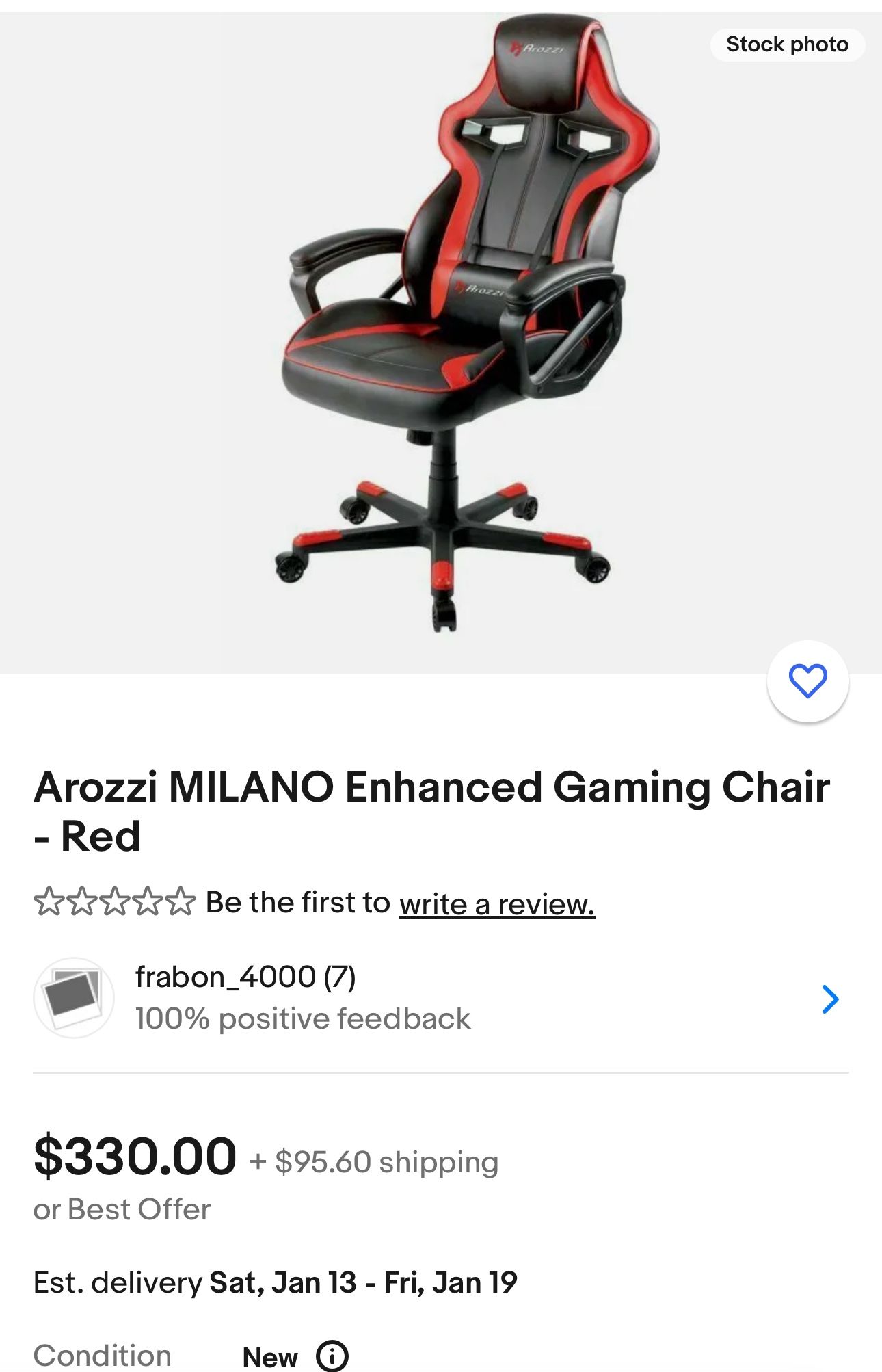 Arozzi MILANO Enhanced Gaming Chair - Red