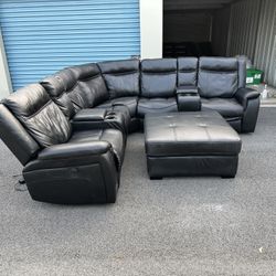 Power Reclining Sectional Couch