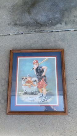 Baseball Boys Room Framed Art