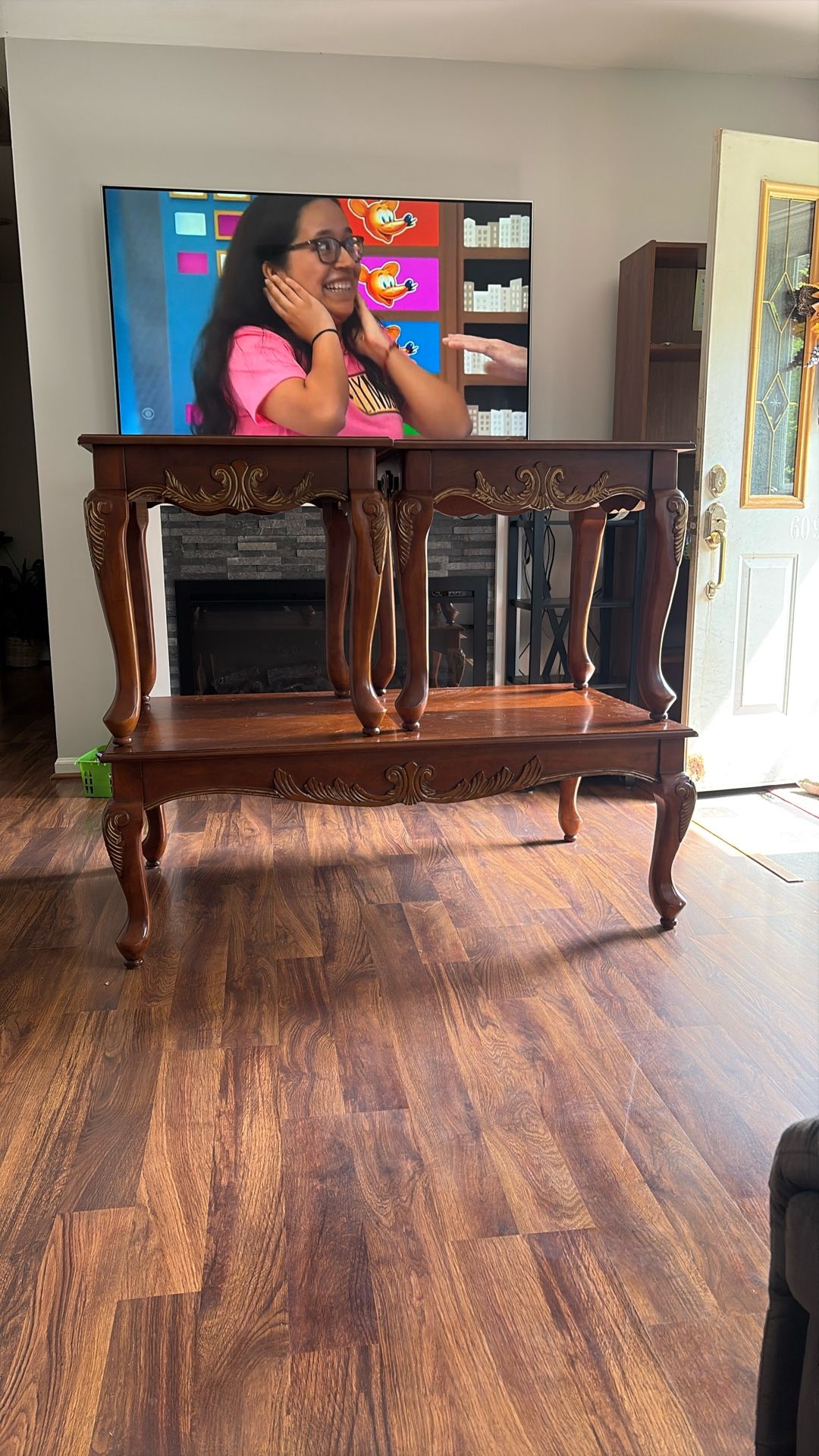 Walnut End Tables With Walnut Coffee Table