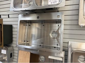 Glacier Bay Tight Radius 30 in. Drop-In Single Bowl 18 Gauge Stainless Steel Kitchen Sink with Accessories