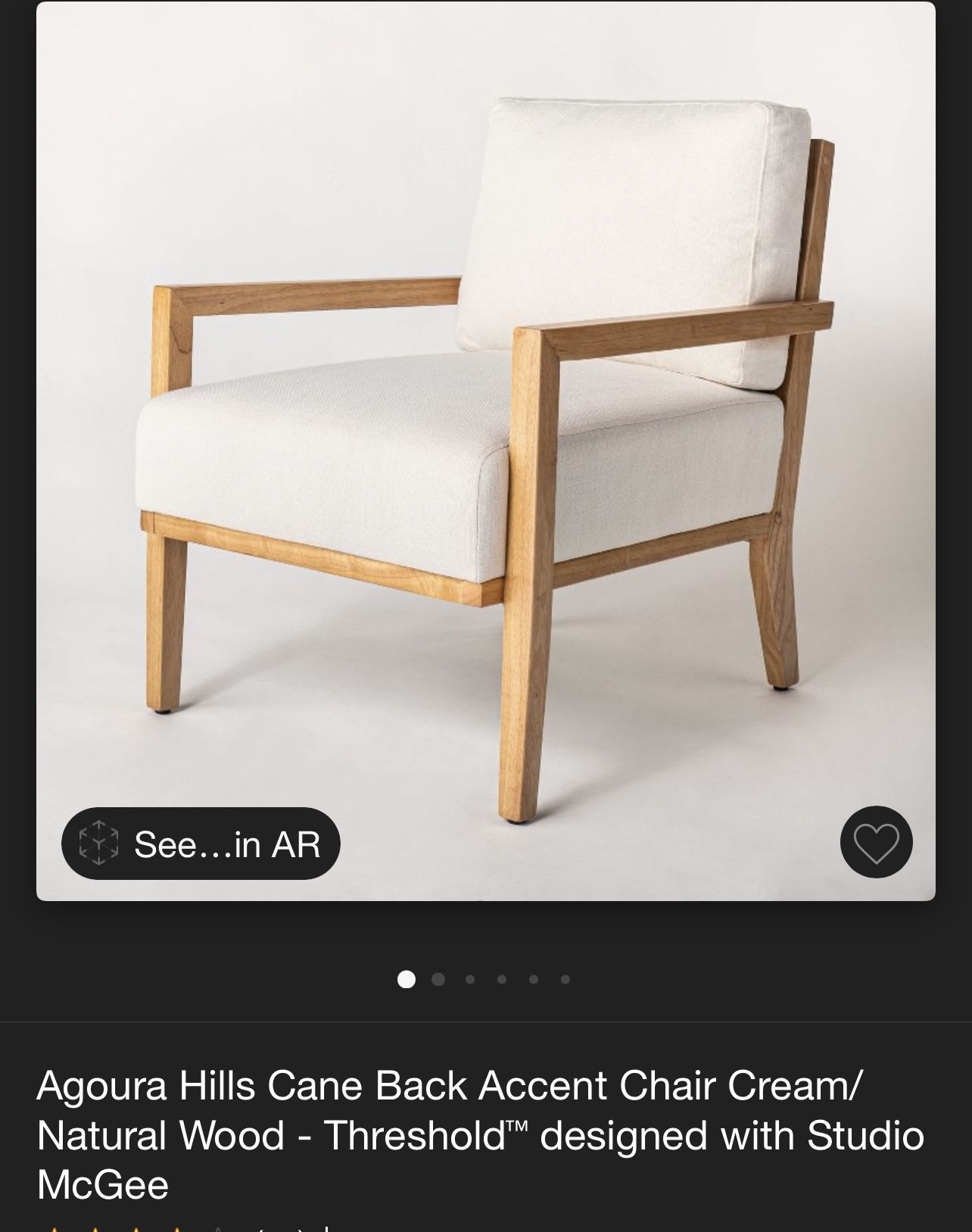 Aguora Hills Cane Back Accent Chair
